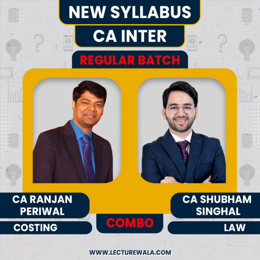 CA Ranjan Periwal Costing & CA Shubham Singhal Law Combo Regular Batch For CA Inter 