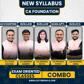 Ultimate CA Accounts, Economics, Law &amp; Maths Combo Exam-Oriented Online Classes For CA Foundation: Online Classes