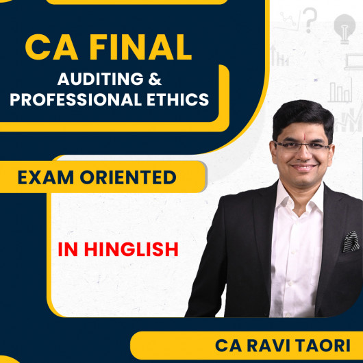 CA Ravi Taori Auditing Exam Oriented Online Classes For CA Final CA Ravi Taori Auditing Exam Oriented Online Classes For CA Final