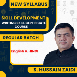 S. Hussain Zaidi Writing Skill Certificate Course : Skill Development Course