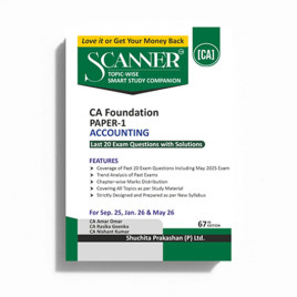 CA Foundation Accounting Paper -1 Complete Package Study Material Attempt Wise by Scanner Adda :- Study Material
