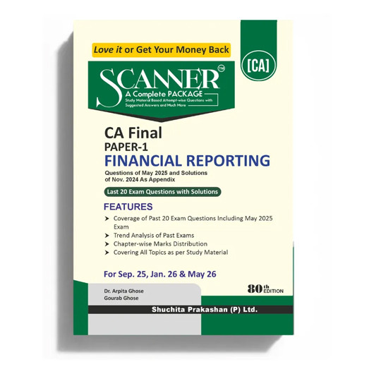 CA Final Financial Reporting Paper -1 Book Complete Package Study Material : Book