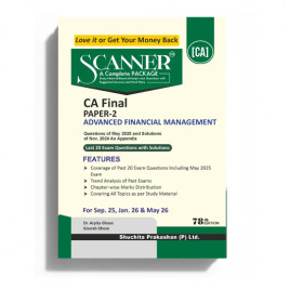 CA Final Advanced Financial Managment Paper - 2 Book Complete Package Study Material : Book
