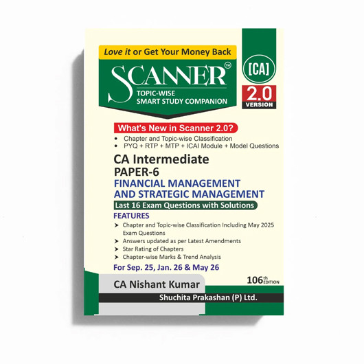  CA Inter Paper - 6 Financial Management and Strategic Management MCQ : Study Material 