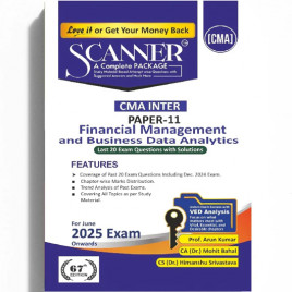 CMA Inter Paper - 11 Financial Management and Business Data Analytics Book : Study Material