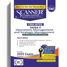 CMA Inter Paper - 9 Operations Management and Strategic Management Book : Study Material 