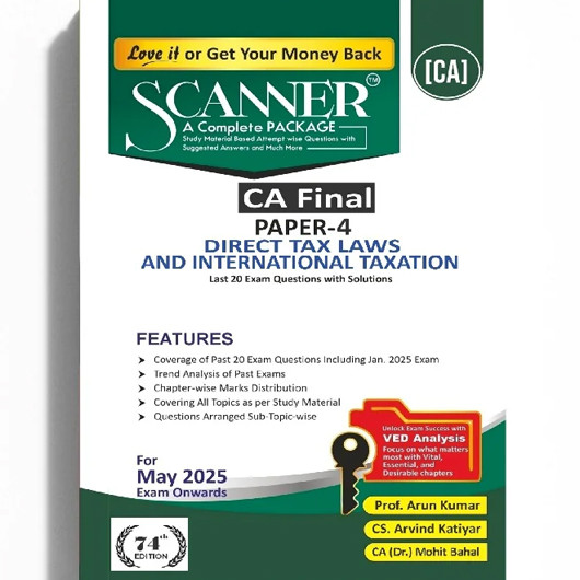 CA Final Direct Tax Law & International Taxation Paper- 4 Complete Package Book : Study Material 