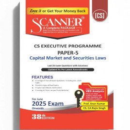 CS Executive Capital Market And Securities Laws Paper - 5 Complete Package Study Material :Book