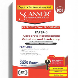CS Professional Paper - 5 Corporate Restructuring, Valuation and Insolvency Complete Package:- Book 