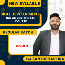 CA Santosh Mehra Ind AS Certificate Course (English) Skill Development Course : Pen Drive / Online Classes