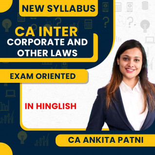 CA Ankita Patni Corporate & Other Laws Exam Oriented Online Classes For CA Inter