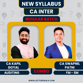 CA Kapil Goyal Auditing &amp; CA Swapnil Patni FM - SM Regular Online Combo Classes For CA Inter Group - 2