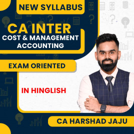 CA Harshad Jaju Cost &amp; Management Accounting Exam Oriented Fastrack Online Classes For CA Inter
