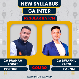CA Pranav Popat Costing &amp; CA Swapnil Patni FM-SM Regular Online Combo Classes For Ca Inter Group - 2
