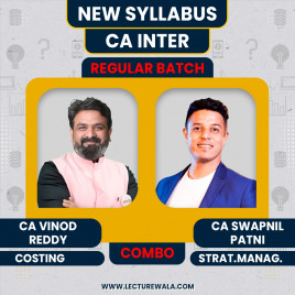  CA Vinod Reddy Costing &amp; CA Swapnil Patni SM New Syllabus Regular Classes For CA Inter : Online Classes