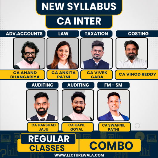 CA Inter Both Group Combo (Taxation by CA Vivek Gaba, Costing by CA Vinod Reddy, Audit by CA Kapil Goyal / CA Harshad Jaju) CA Inter Both Group Combo (Taxation by CA Vivek Gaba, Costing by CA Vinod Reddy, Audit by CA Kapil Goyal / CA Harshad Jaju)