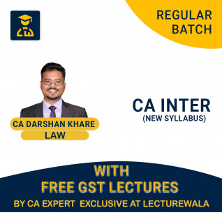 CA Inter Law with Free GST Regular Course Regular batch By CA Darshan Khare :Pen Drive / Online Classes