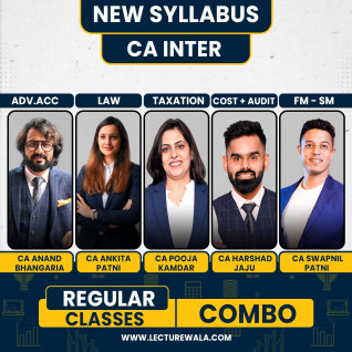 CA Inter Both Group Combo New Syllabus Regular Course By Swapnil patni classes : Pen drive / Online classes.