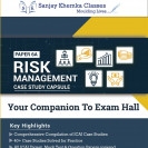 CA FINAL RISK MANAGEMENT CASE STUDY CAPSULE BOOK BY CA SANJAY KHEMKA (For May 2023)