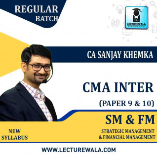 CMA Inter SM & FM Regular Course Combo by CA Sanjay Khemka : Pen Drive / Online Classes