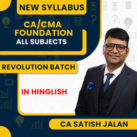 CA/CMA Foundation Revolution Batch By CA Satish Jalan - Regular : Online Classes 