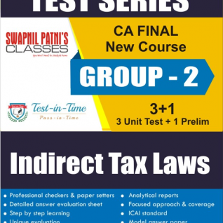 CA Final Group 2 Indirect Tax Laws Regular Course Test Serial : SPC (For MAY 2021 TO NOV.2021)