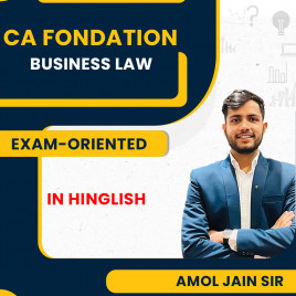 CA Foundation Business Law Exam-Oriented Live Batch by Amol Jain Sir
