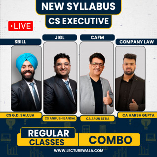 VG Study Hub Group-1 All Subjects Combo New Syllabus Regular Live Classes For CS Executive: Online / Offline Classes.