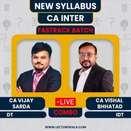 CA IDT GST Live + Recorded By CA Vishal Bhattad &amp; DT By CA Vijay Sarda Fastrack Batch : Online classes