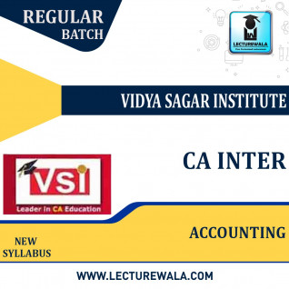 CA Inter Accounting (Paper-1) Regular Course : Video Lecture + Study Material By VSI (For May 2022 Nov. 2022)