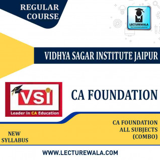 CA Foundation All Subject Combo Live @ Home Batch: by Vidya Sagar Institute (VSI): Online classes.