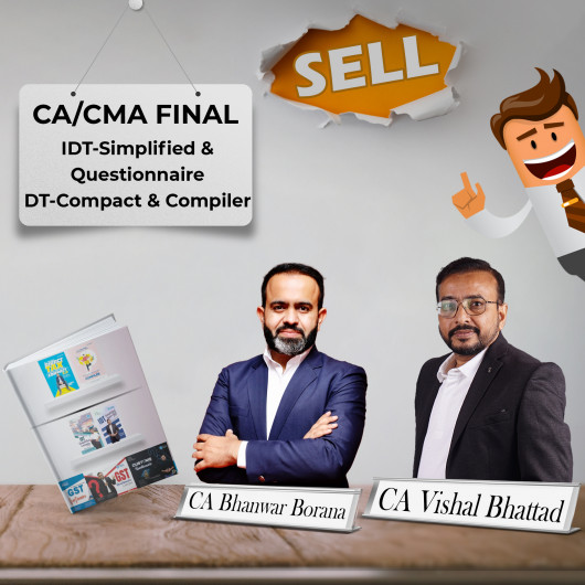 CA Final Combo Book Set of Bhanwar Borana DT-Compact & Compiler & Vishal Bhattad IDT-Simplified & Questionnaire CA Final Combo Book Set of Bhanwar Borana DT-Compact & Compiler & Vishal Bhattad IDT-Simplified & Questionnaire
