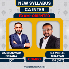 CA Bhanwar Borana &amp; CA Vishal Bhattad Taxation Fast Track Exam Oriented Batch For CA / CMA Inter