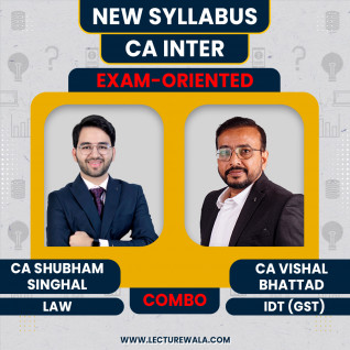CA Shubham Singhal Corporate & Other Law & CA Vishal Bhattad IDT (GST) Exam-Oriented Batch For CA Inter
