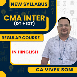 CA Vivek Soni Direct &amp; Indirect Taxation Regular Classes For CMA Inter Online Classes