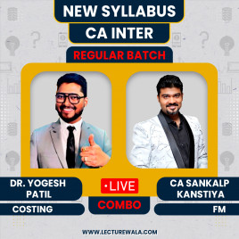 CA Inter Costing &amp; Financial Management Live Regular Batch Combo By CA Sankalp Kanstiya &amp; DR. Yogesh Patil