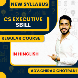Adv. Chirag Chotrani Setting Up of Business, Industrial &amp; Labour Laws Regular Classes For CS Executive Online Classes