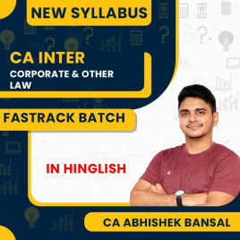 CA Abhishek Bansal Corporate and Other Law Fastrack Classes For CA Inter Online Classes