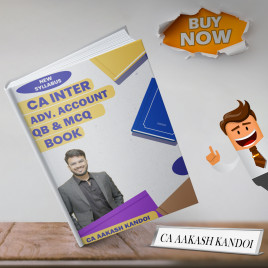 CA Inter Advanced Accounting Question Bank &amp; MCQ Book By CA Aakash Kandoi ForMay 26 Exams