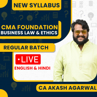 CA Akash Agarwal & Prof. Nikita Oswal Business Laws and Ethics (BLE) Regular Online Classes For CMA Inter: Online Classes