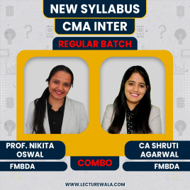 Prof. Nikita Oswal &amp; CA Shruti Agarwal FMBDA Combo Regular Online Classes For CMA Inter: Online Classes