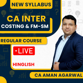 CA Aman Agarwal Cost And FM-SM Combo Regular Online Classes For CA Inter: Google Drive &amp; Pen drive Classes