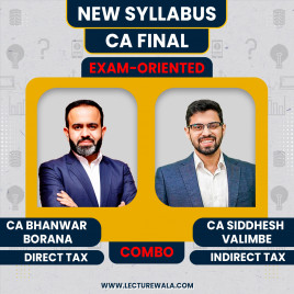 CA Final DT &amp; IDT (Exam Oriented- Fastrack Batch) by CA Bhanwar Borana &amp; CA Siddhesh Valimbe