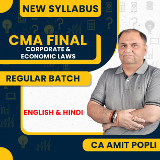 CA Amit Popli Corporate & Economic Laws Regular Batch For CMA Final