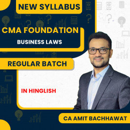 CA Amit Bachhawat Law Regular Batch For CMA Foundation 