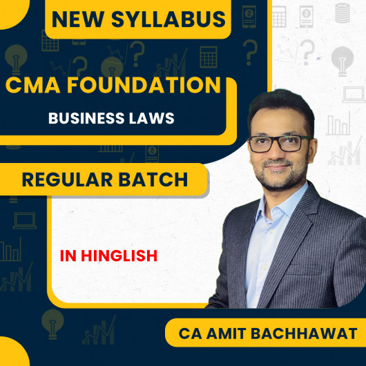 CA Amit Bachhawat Law Regular Batch For CMA Foundation 