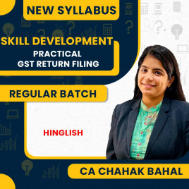 CA Chahak Bahal Practical GST Return Filing Course Skill Development Course : Pen Drive / Online Classes