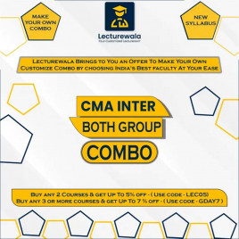 Make Your Own Customize CMA Inter Regular Combo Batch By Choosing India's Best Faculty