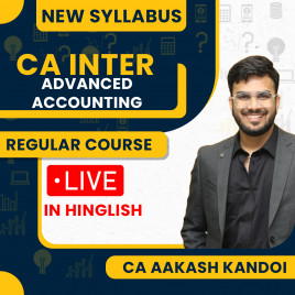 CA Inter Advanced Accounts Latest Live Regular Batch By CA Aakash Kandoi