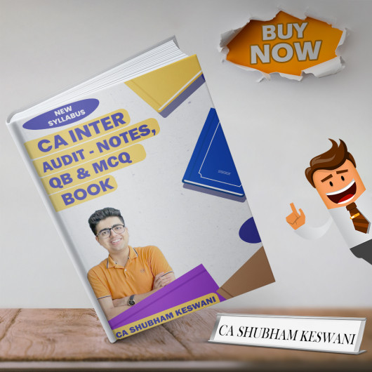 CA Inter Combo Audit Notes, Question Bank & MCQ Book By CA Shubham Keswani Applicable for May & September 2025